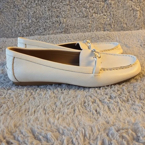 Kate Spade New York Loafers Leather White Spade Horsebit Womens 6.5B EU 37‎ - Picture 4 of 9